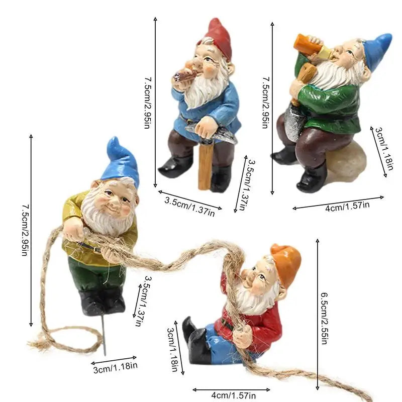 Charming Mini Gnome Set (4 pack)