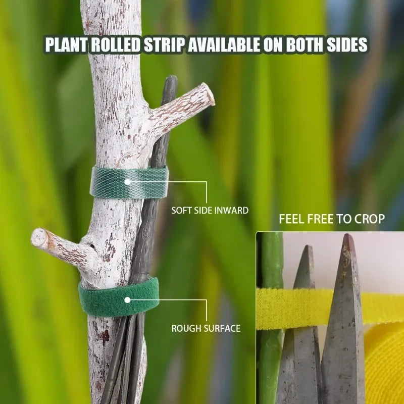GnomeGuard: Adjustable Nylon Plant Ties - Multipack