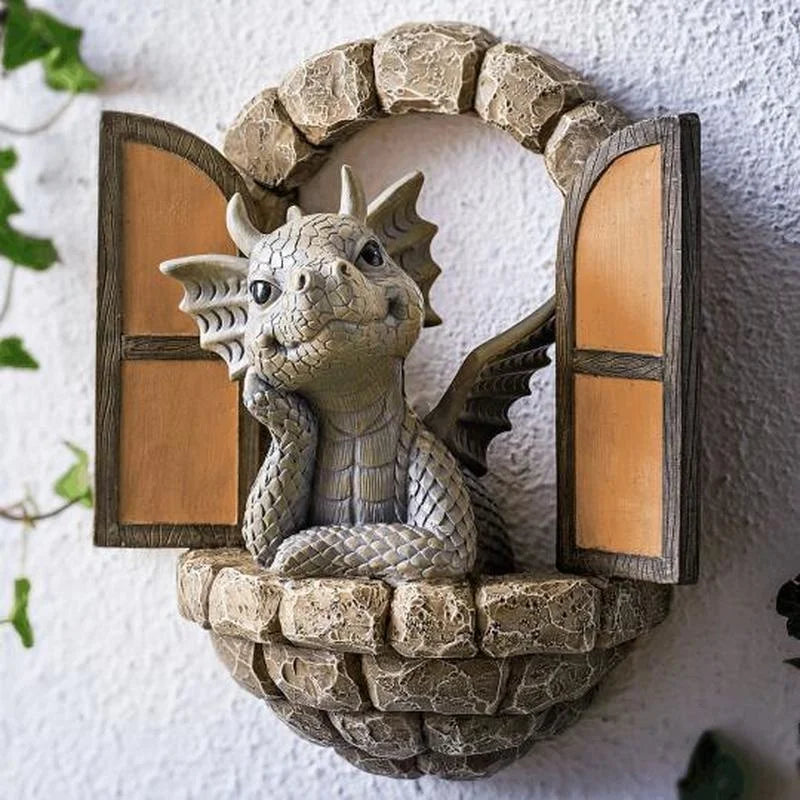 Mystical Resin Dragon Door & Window Guardians