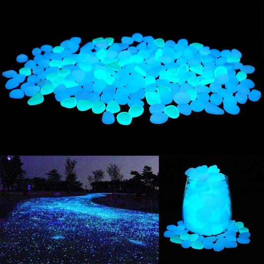 Glow-in-the-Dark Garden Pebbles (500 in pack)